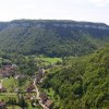 Recul&eacute;e et village de Baume les Messieurs