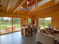 Salon dans le grand chalet